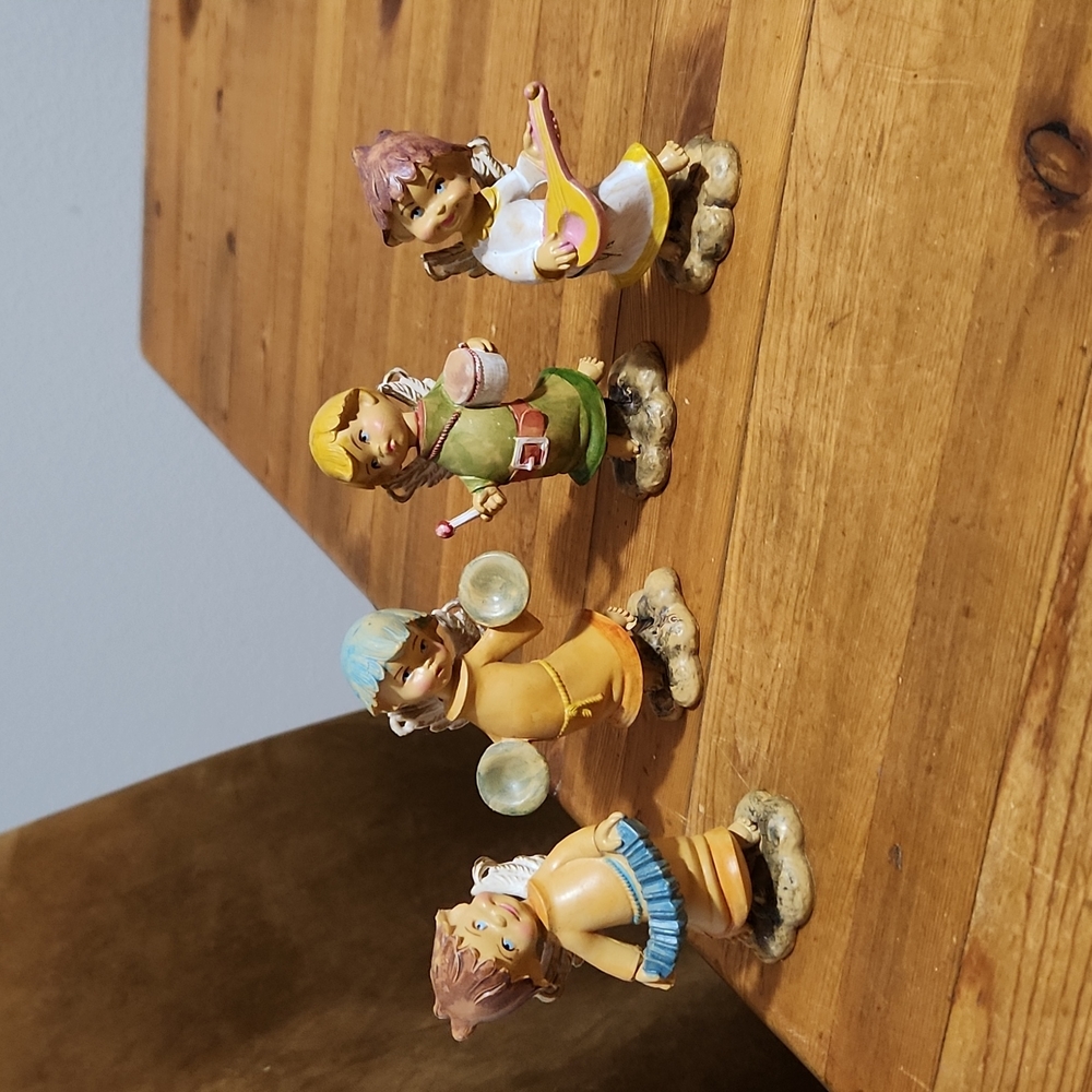 Depose Italy Little Boy Angel Resin Display Lot, Christmas Nativity Ornaments 4"